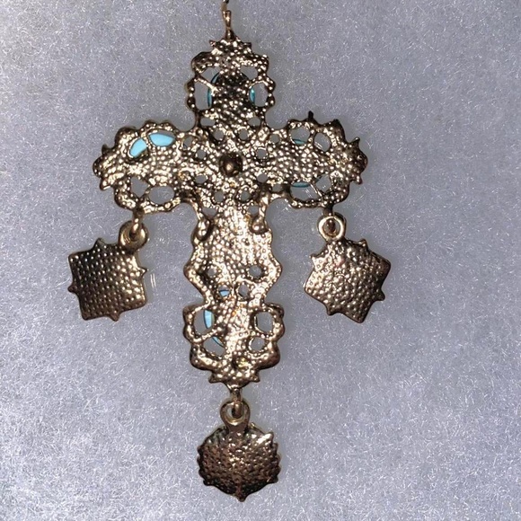 Handmade Gold Cross Necklace Pendant✨ - Picture 3 of 3